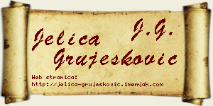 Jelica Grujesković vizit kartica